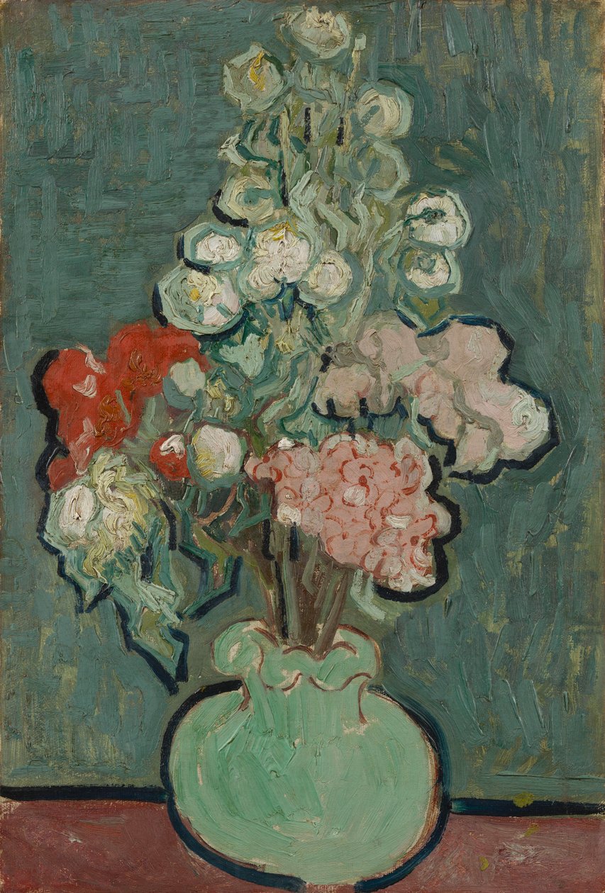 Vase med blomster av Vincent van Gogh