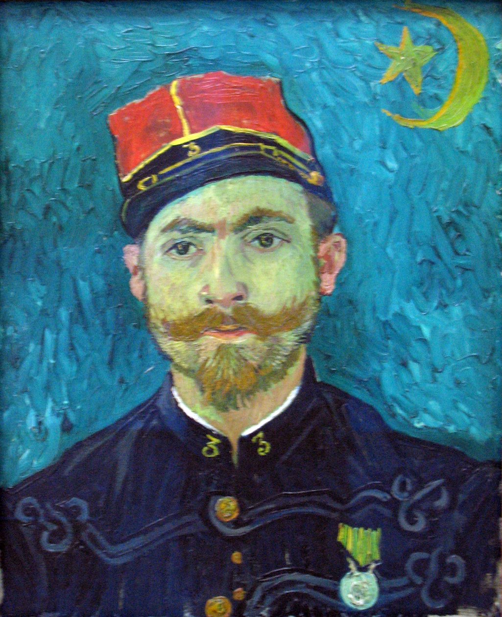 : Elskeren (portrett av løytnant Milliet) av Vincent van Gogh