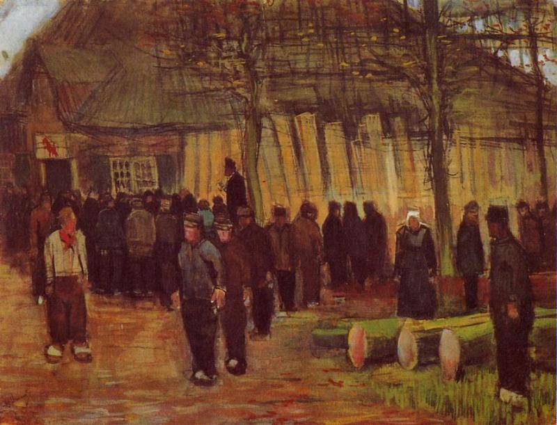 Tømmerauksjonen av Vincent van Gogh