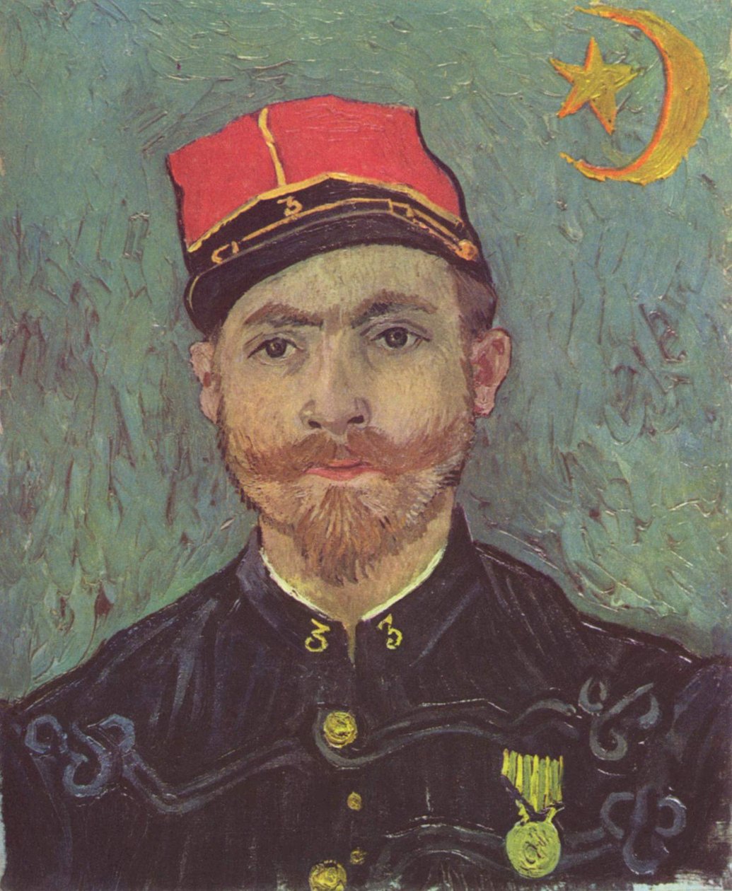 Portrett av Paul-Eugène Milliet, andre løytnant av Zouaves av Vincent van Gogh