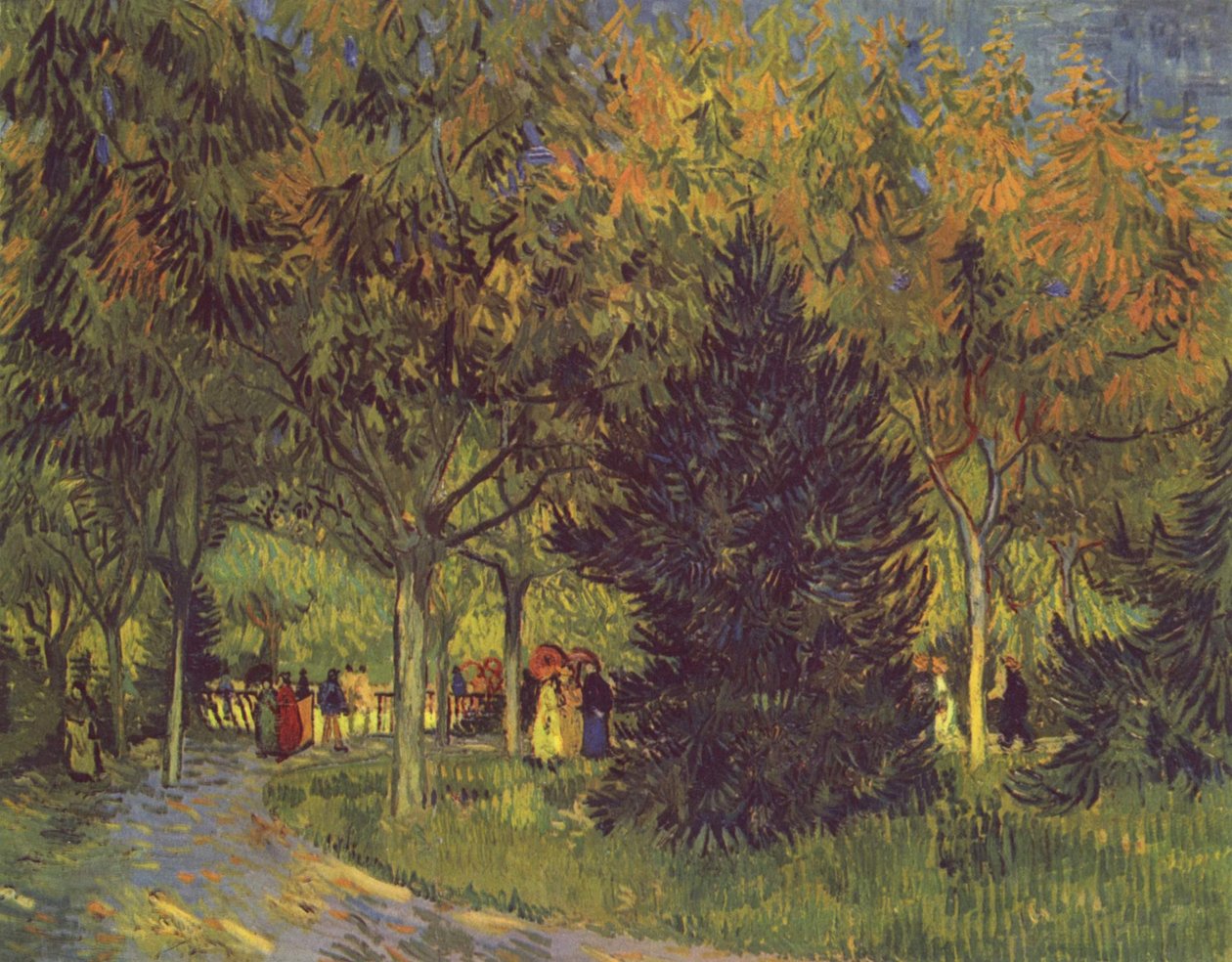 Avenue i parken av Vincent van Gogh