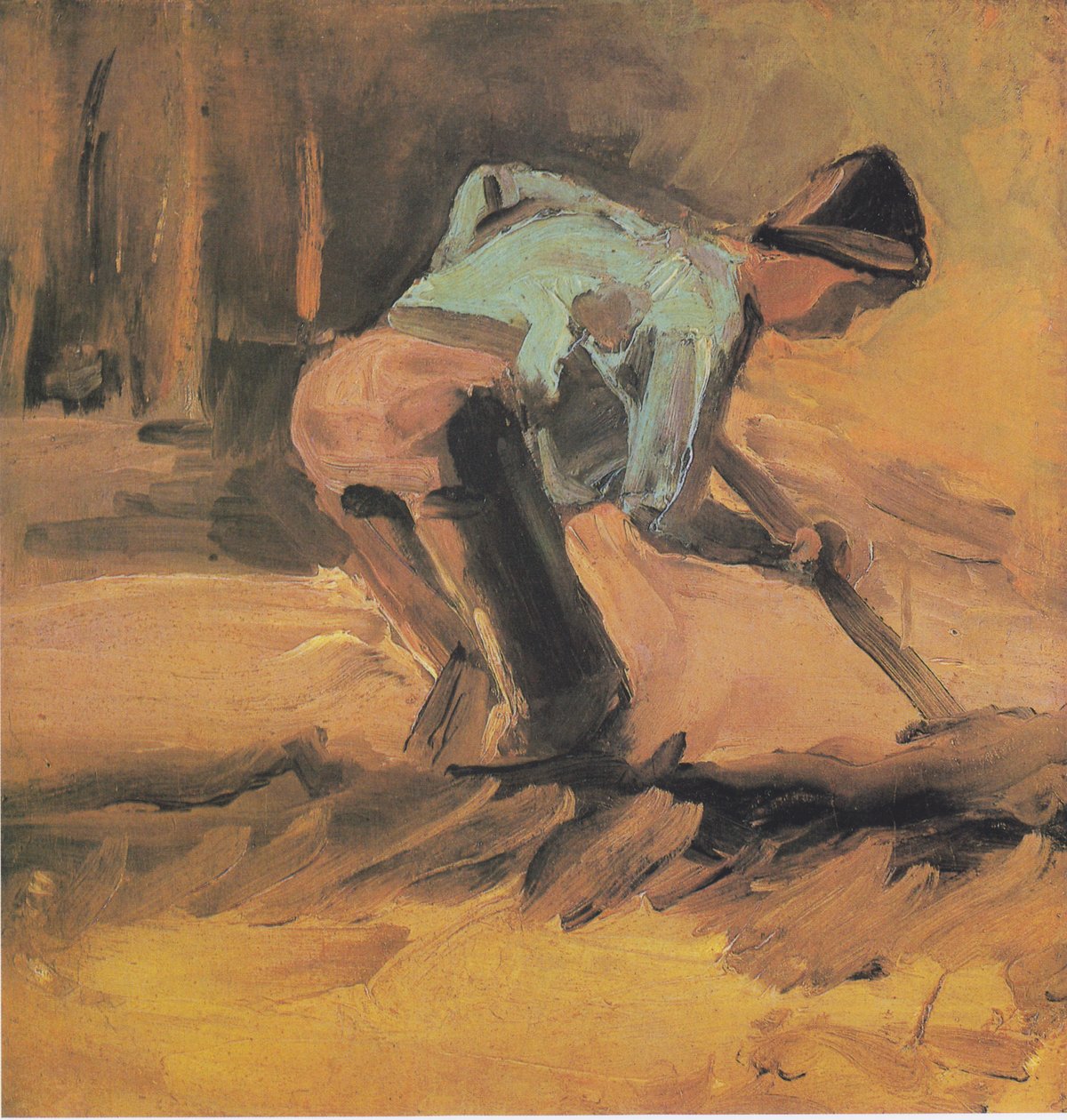 Bonde graver opp av Vincent van Gogh