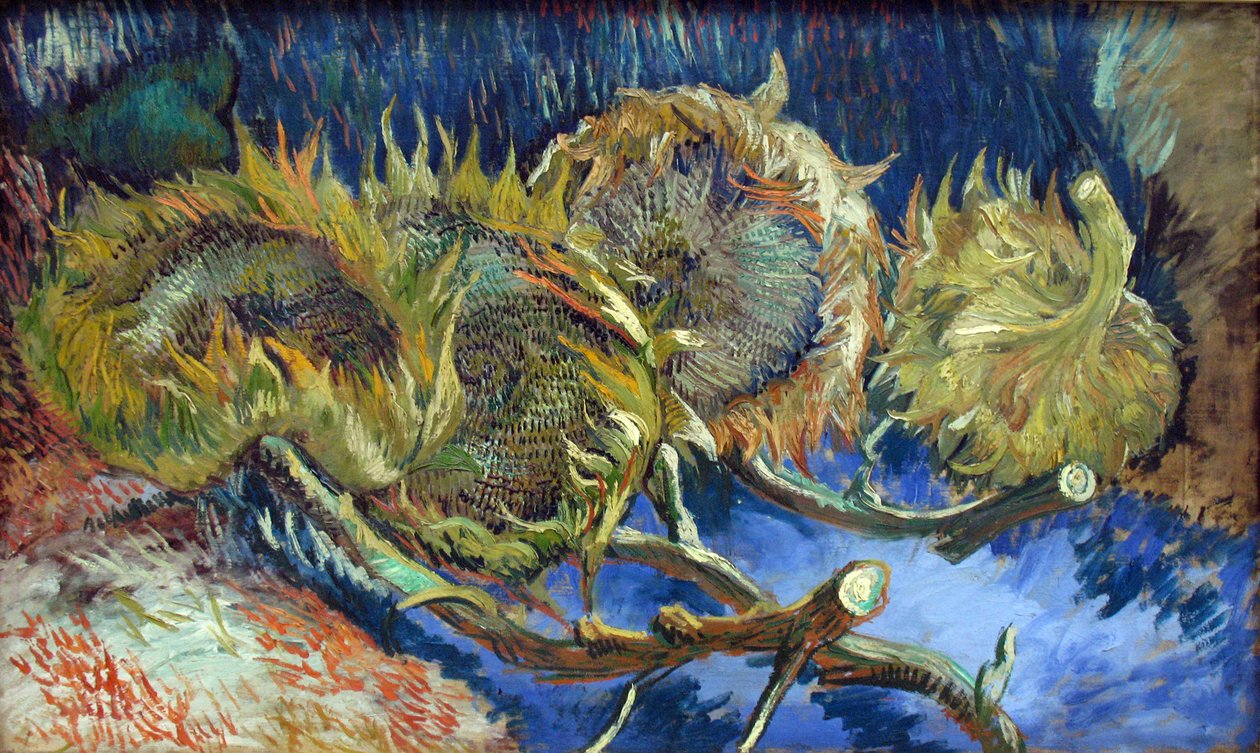 Blomster i en blå vase av Vincent van Gogh
