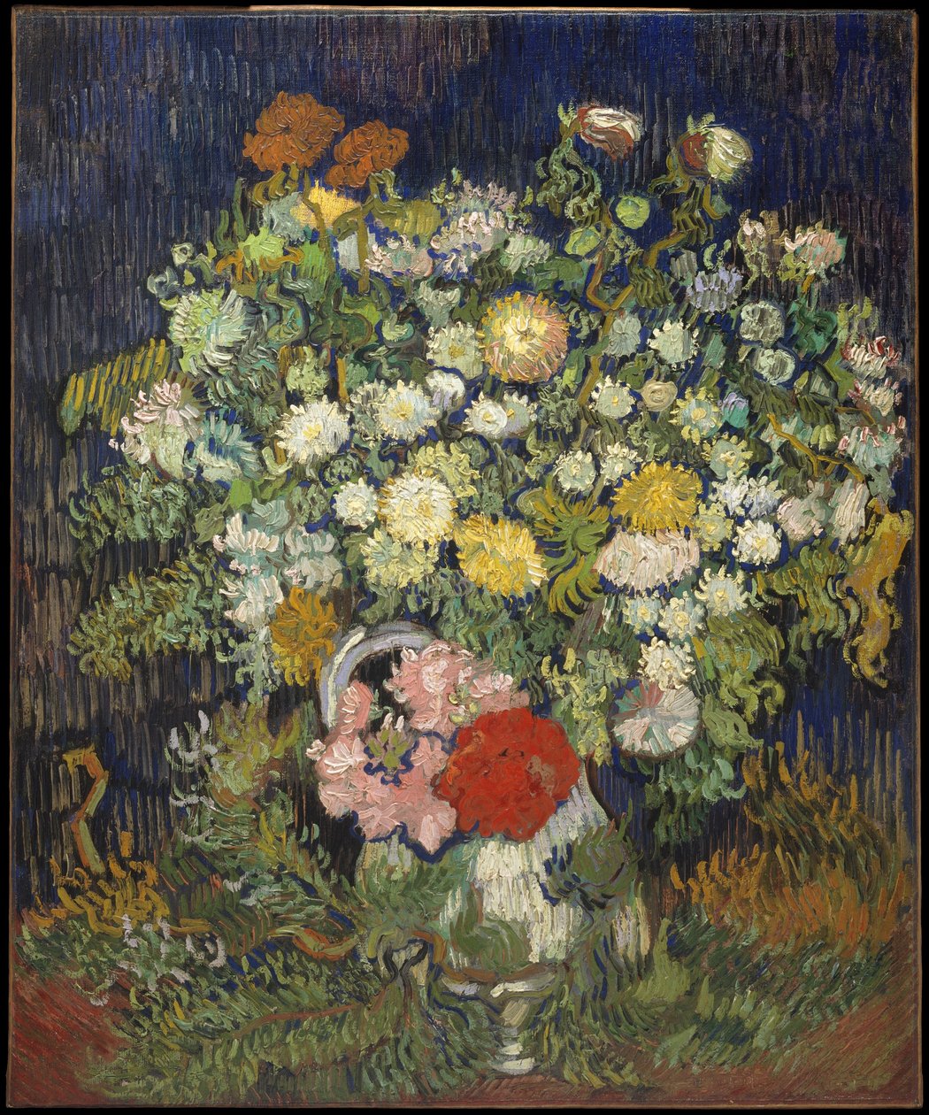 Bukett blomster i en vase av Vincent van Gogh