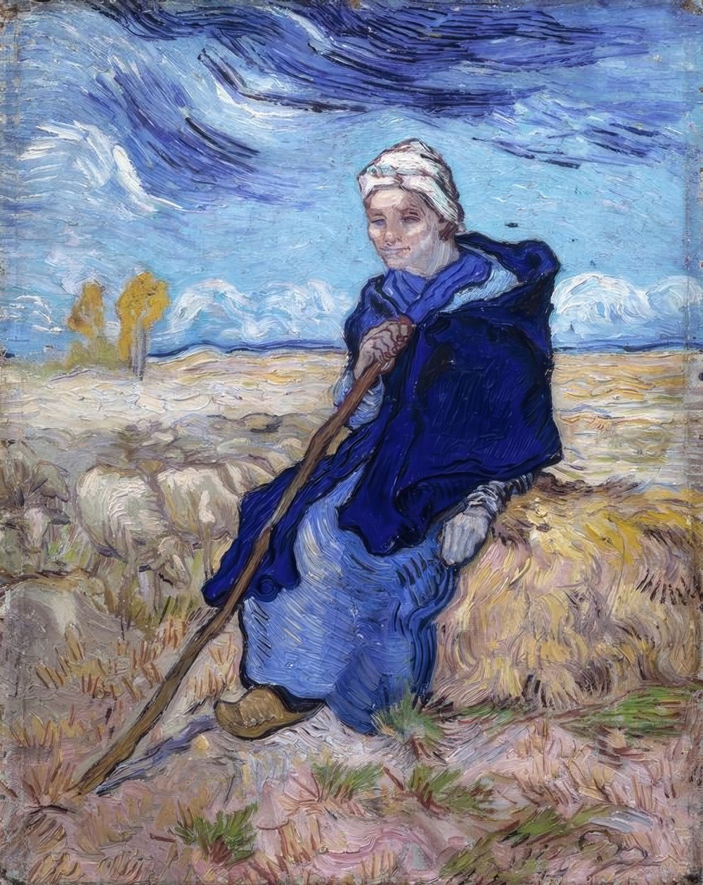 Gjeterinnen av Vincent van Gogh
