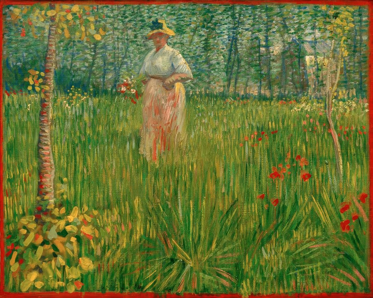 Kvinne i en hage av Vincent van Gogh