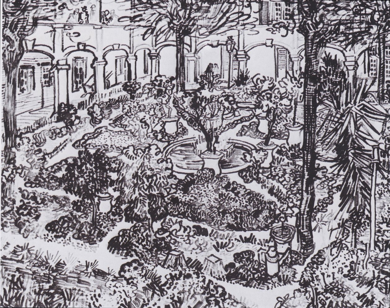 Hagen til sykehuset i Arles av Vincent van Gogh