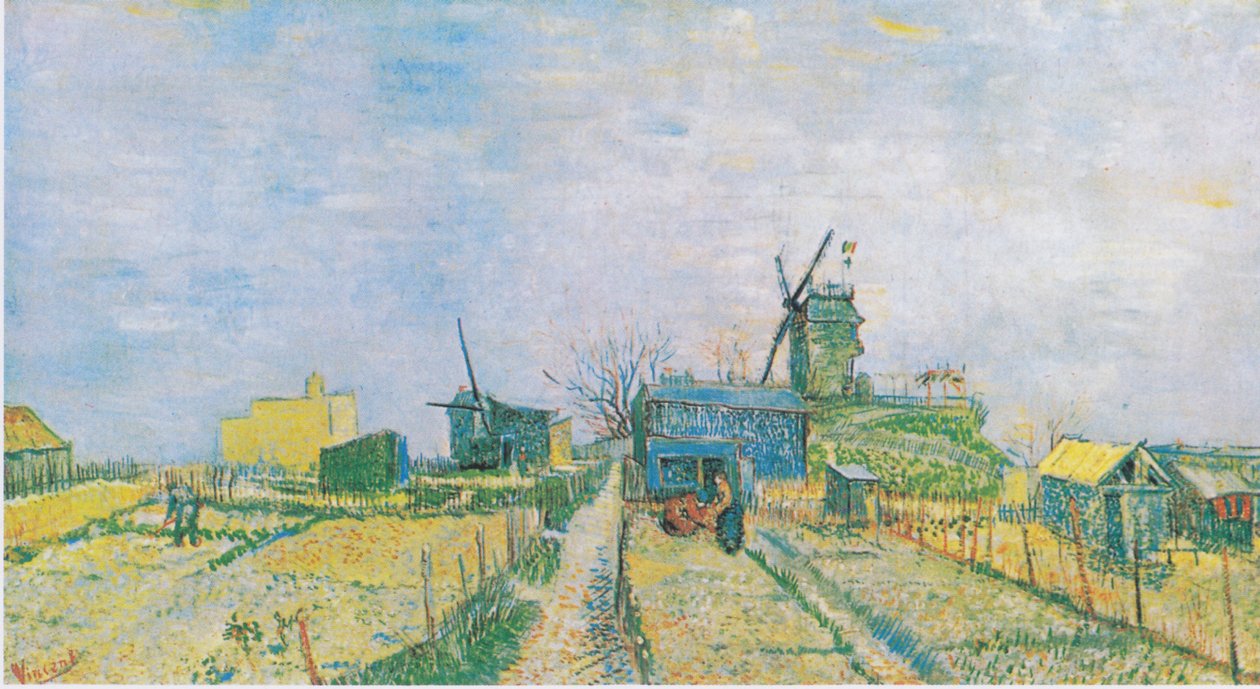 Grønnsakshager på Montmartre av Vincent van Gogh