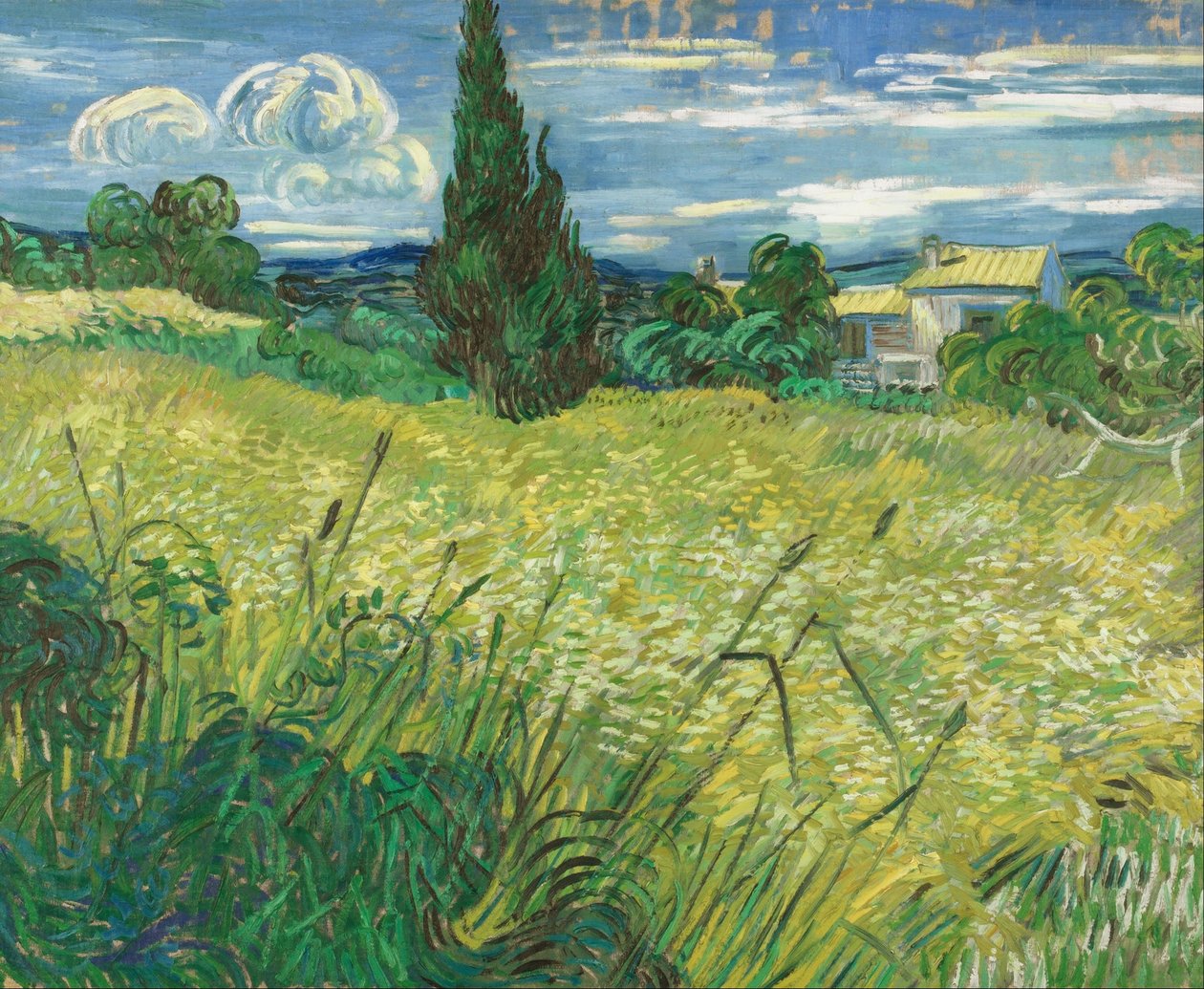 Grønt felt av Vincent van Gogh