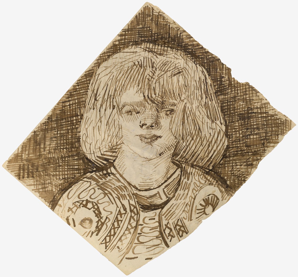 Hodet til en jente av Vincent van Gogh