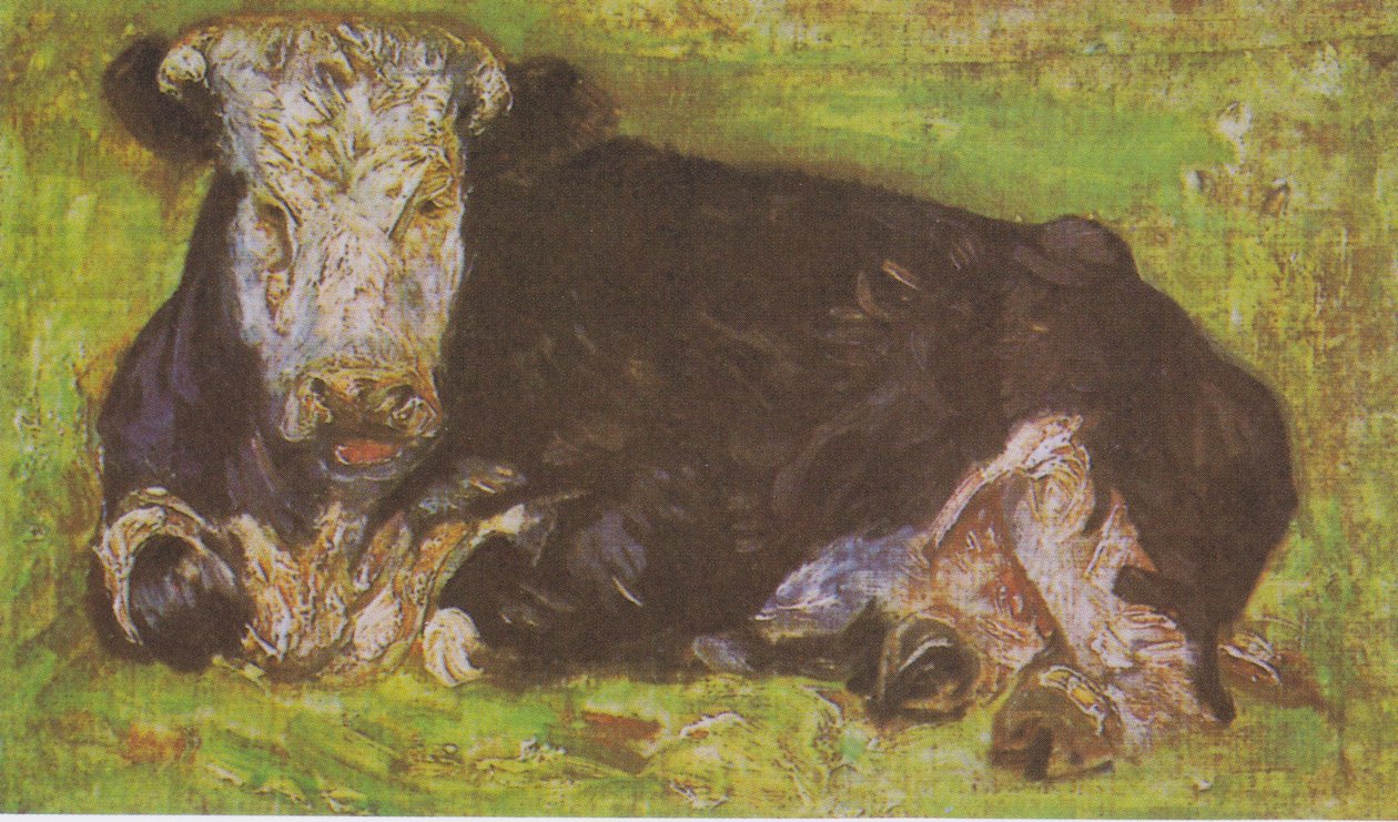 Liggende ku av Vincent van Gogh