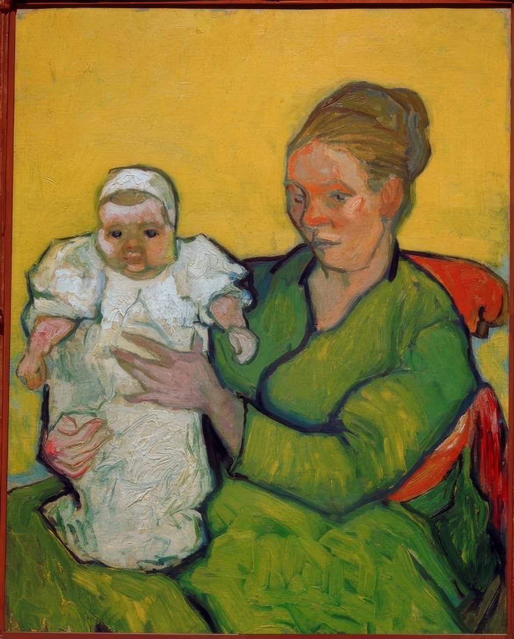 Madame Roulin med barnet Marcelle av Vincent van Gogh