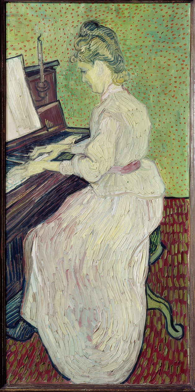 Marguerite Gachet ved pianoet av Vincent van Gogh