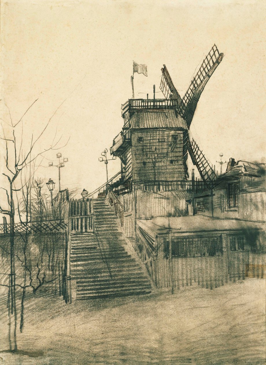 Moulin de la Galette av Vincent van Gogh