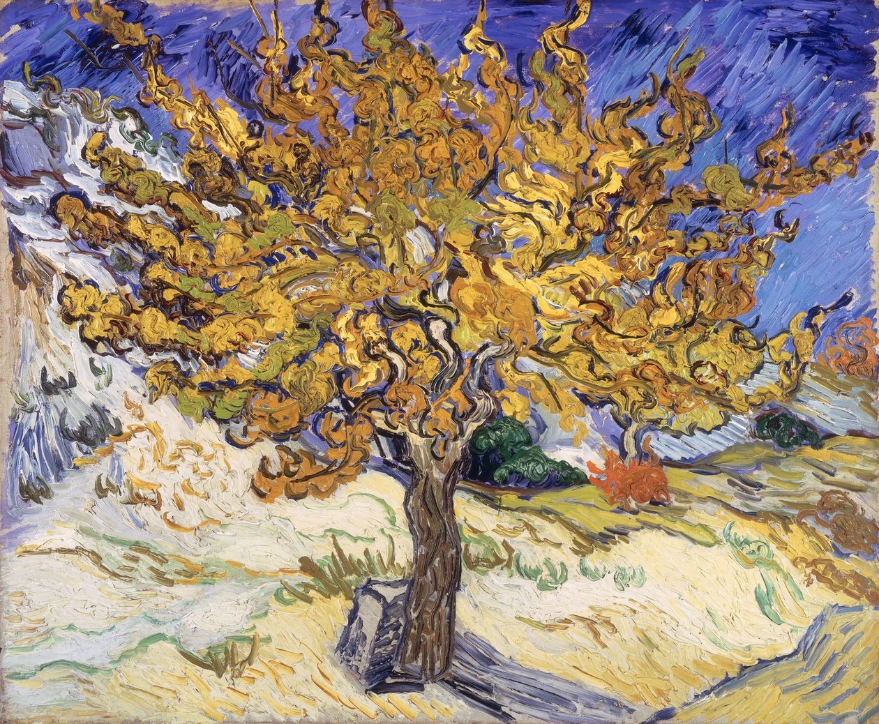 Mulberry Tree, 1889 av Vincent van Gogh