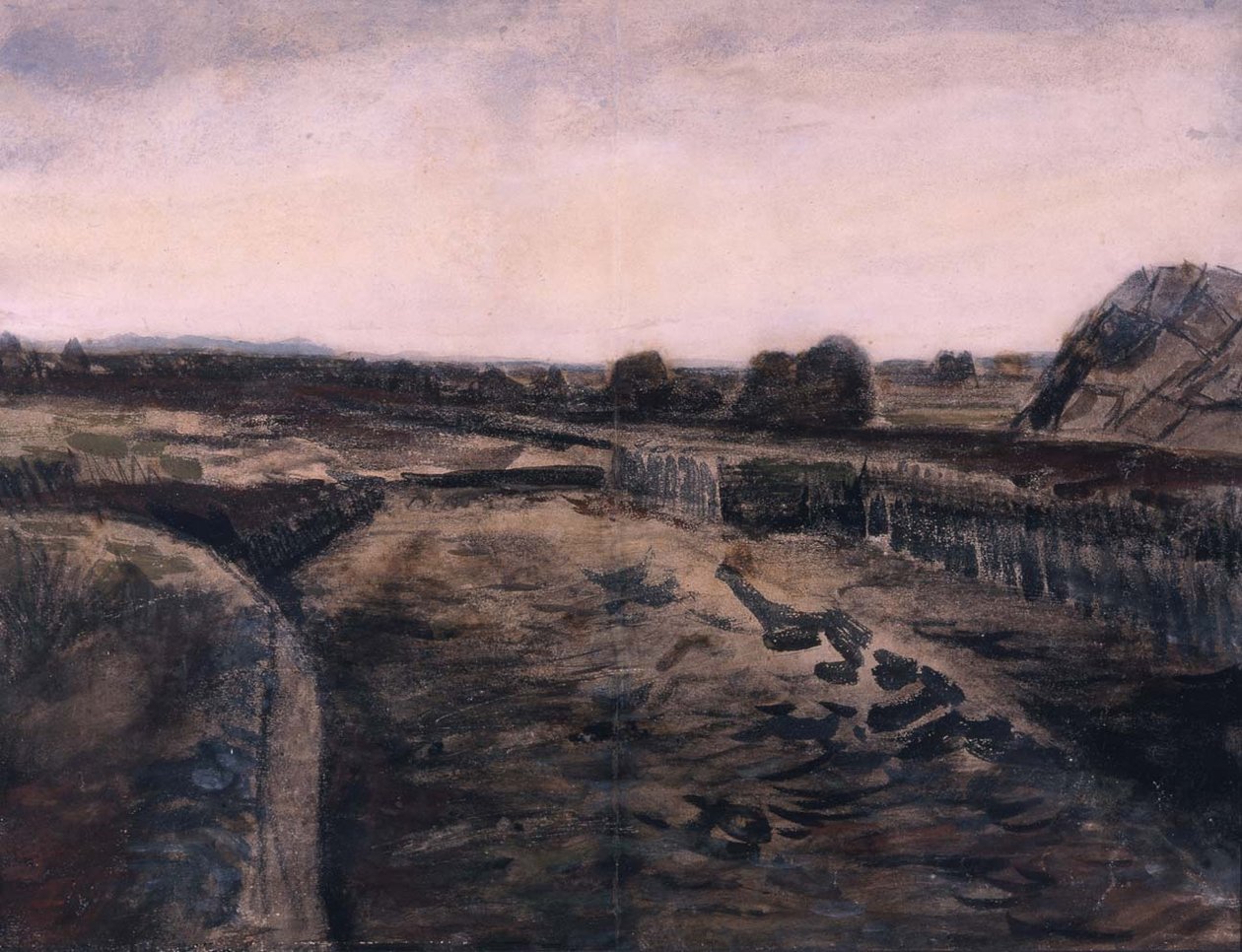 Landskap i Drenthe, 1883 av Vincent van Gogh