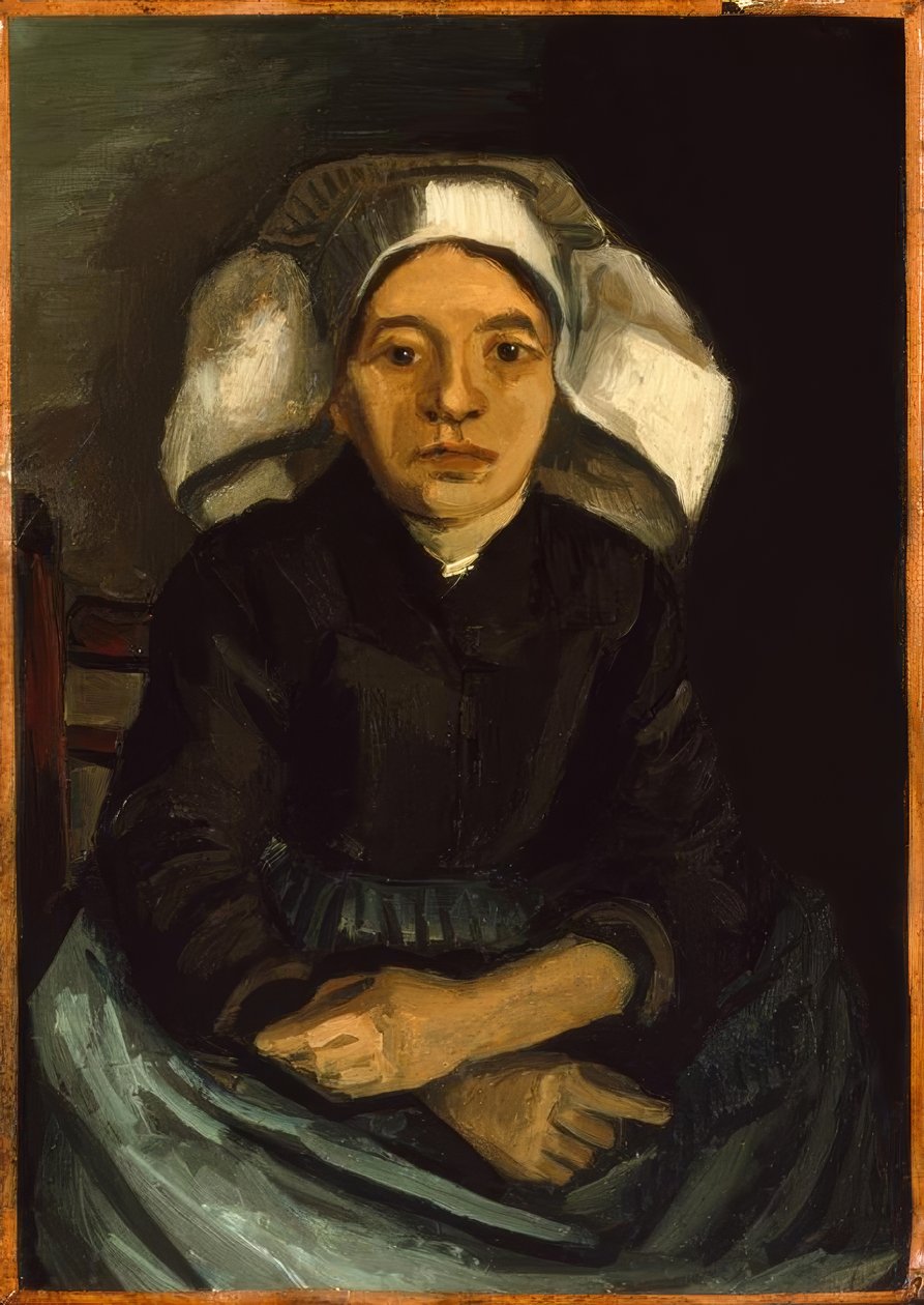 Bondekvinne fra Nuenen sittende av Vincent van Gogh