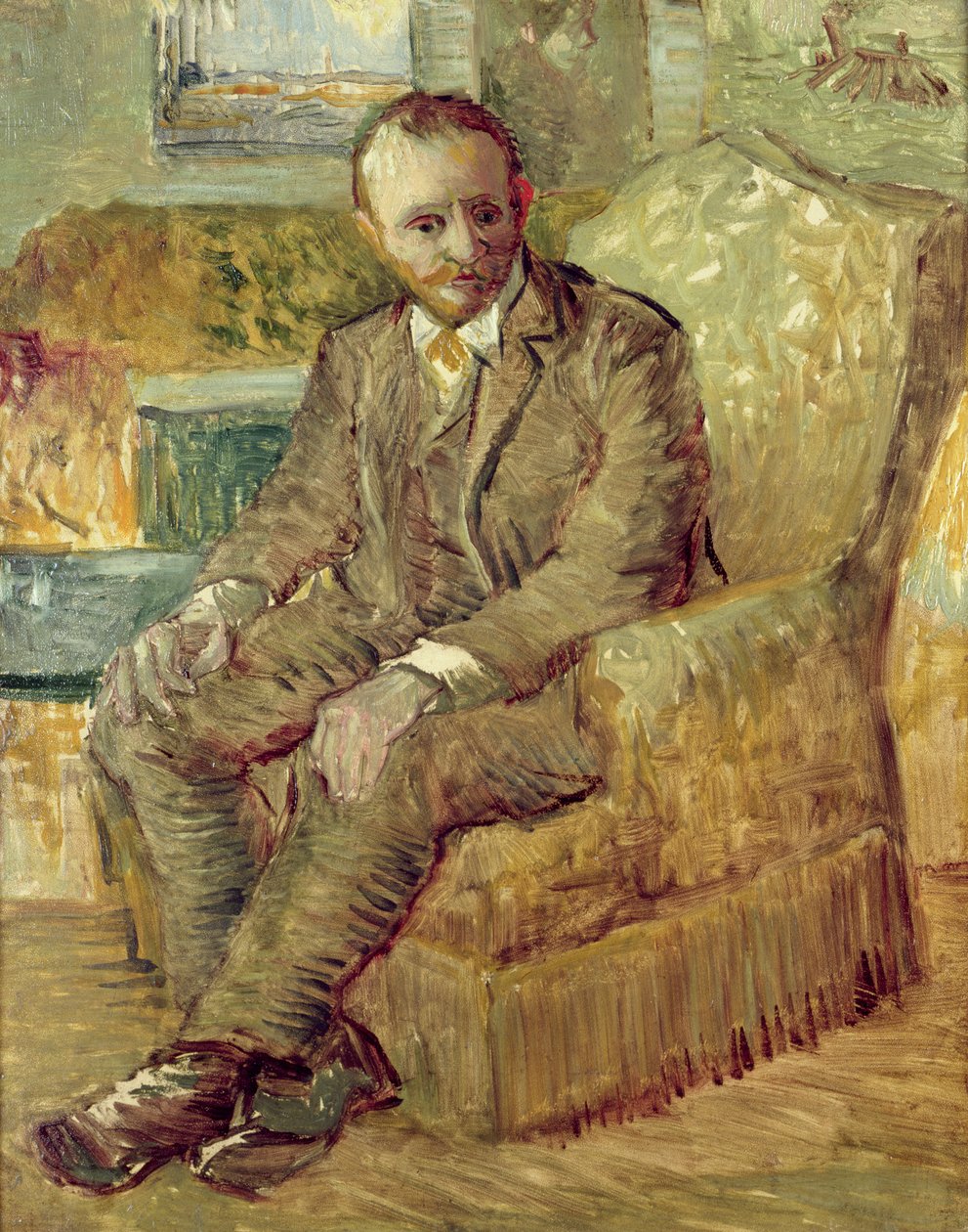Portrett av Alexander Reid, ca. 1887 av Vincent van Gogh