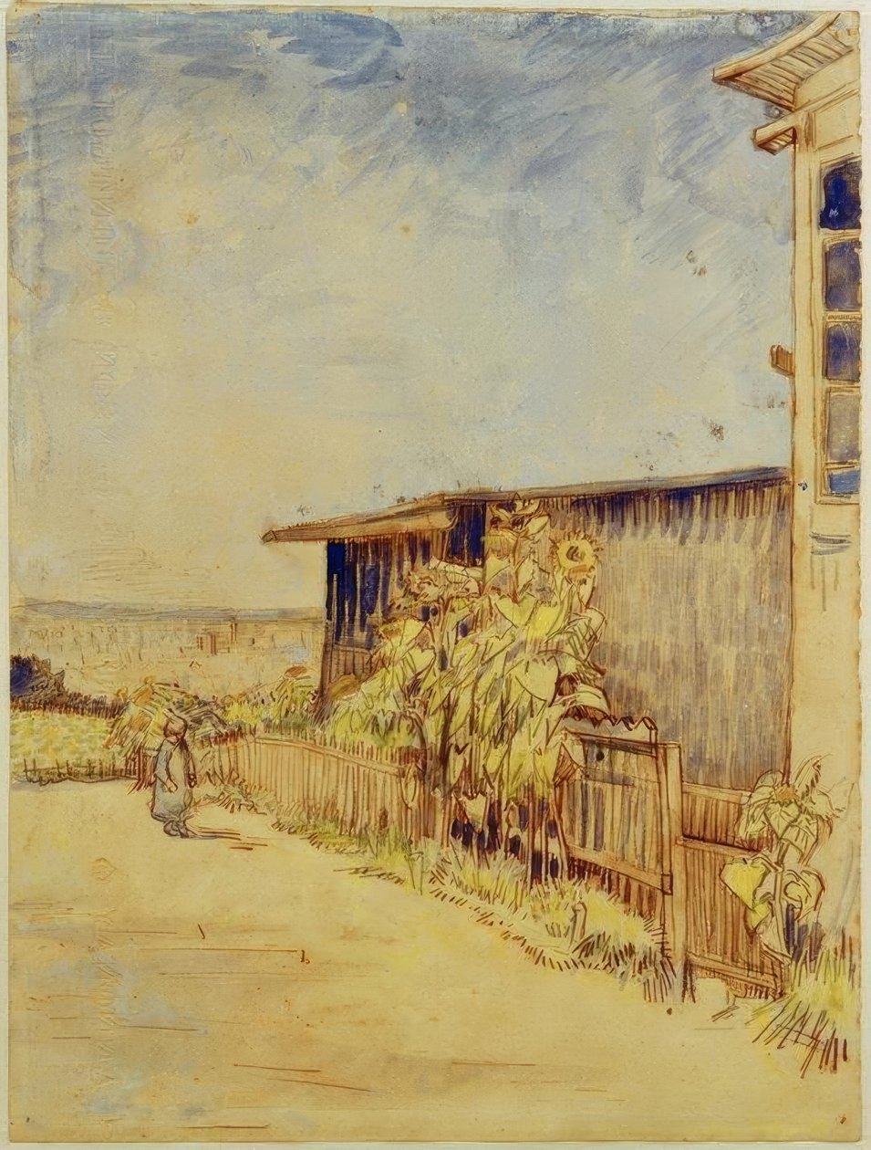 Skur med solsikker av Vincent van Gogh