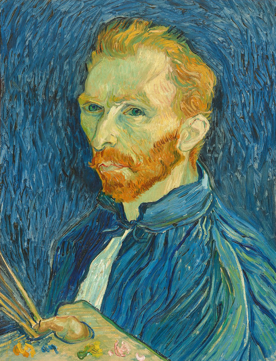 Selvportrett, 1889 av Vincent van Gogh