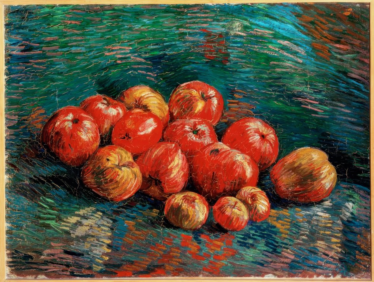 Stilleben med epler av Vincent van Gogh