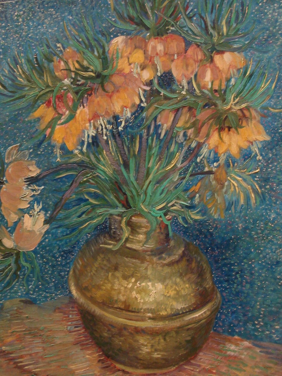 Stilleben med keiserlige kroner i en bronse vase av Vincent van Gogh