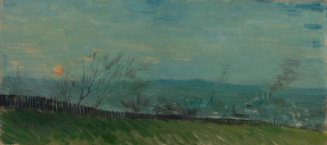 Solnedgang i Montmartre av Vincent van Gogh