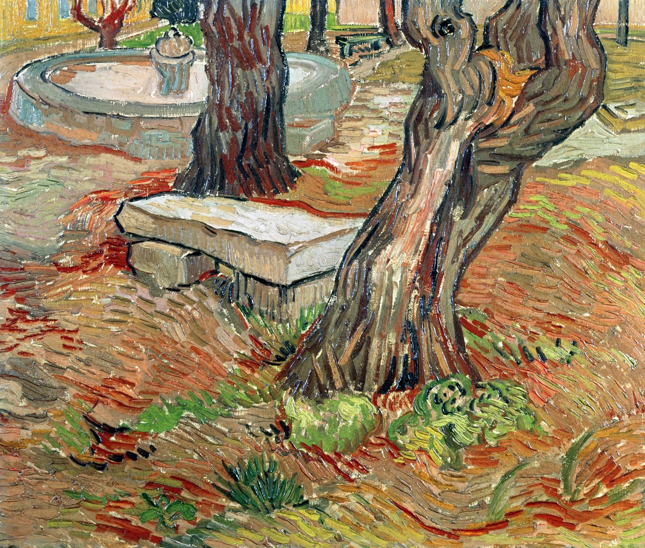 Benken i Saint-Remy, 1889 av Vincent van Gogh