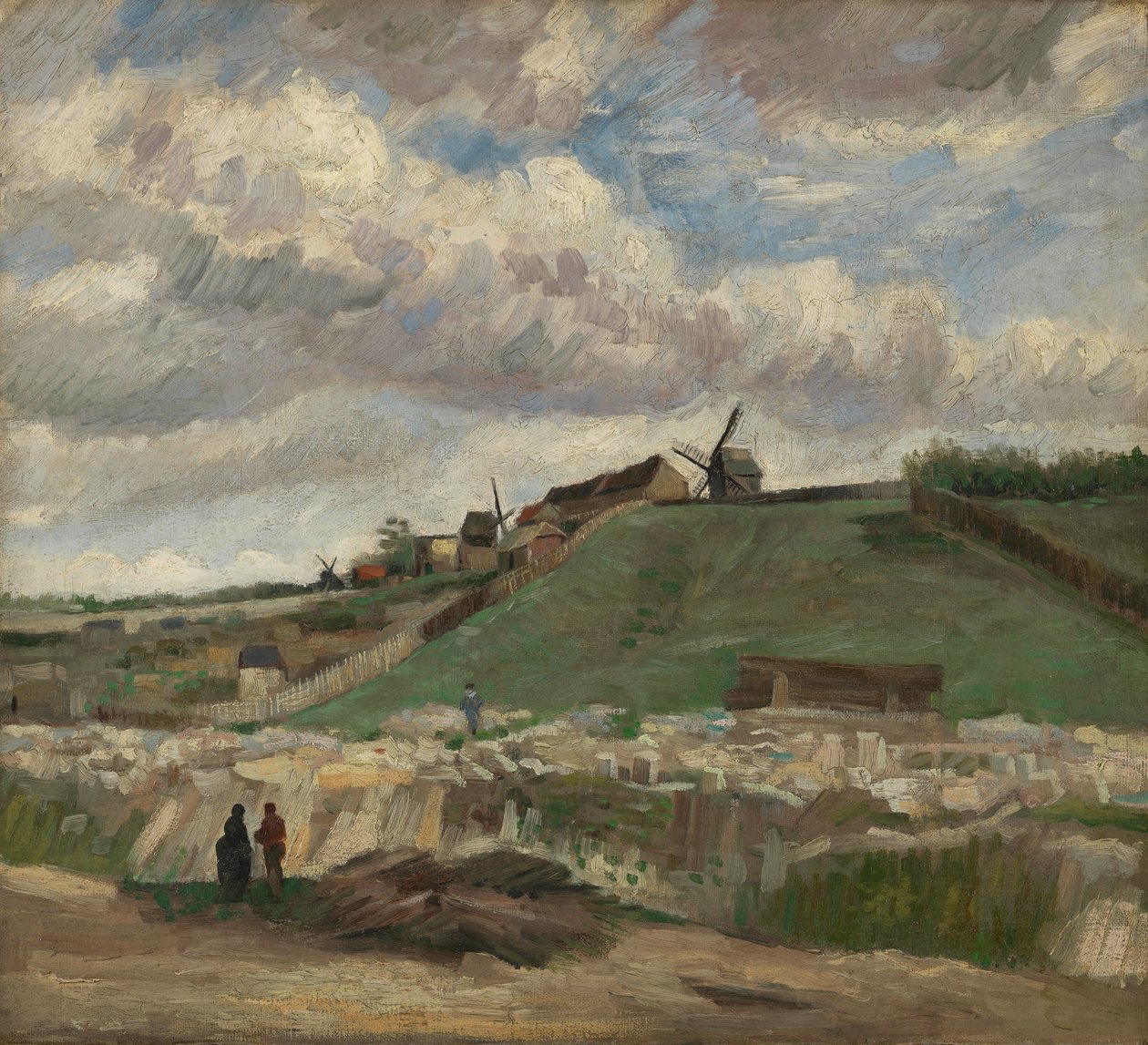 Montmartre-høyden med steinbrudd av Vincent van Gogh