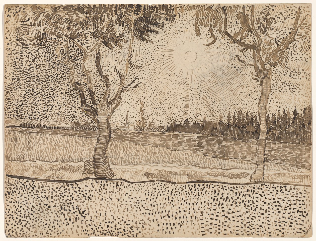 Veien til Tarascon av Vincent van Gogh