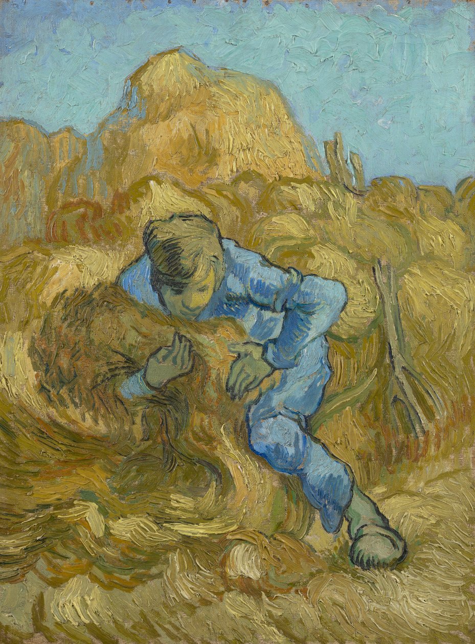 The Sheaf-Binder (etter Millet) av Vincent van Gogh