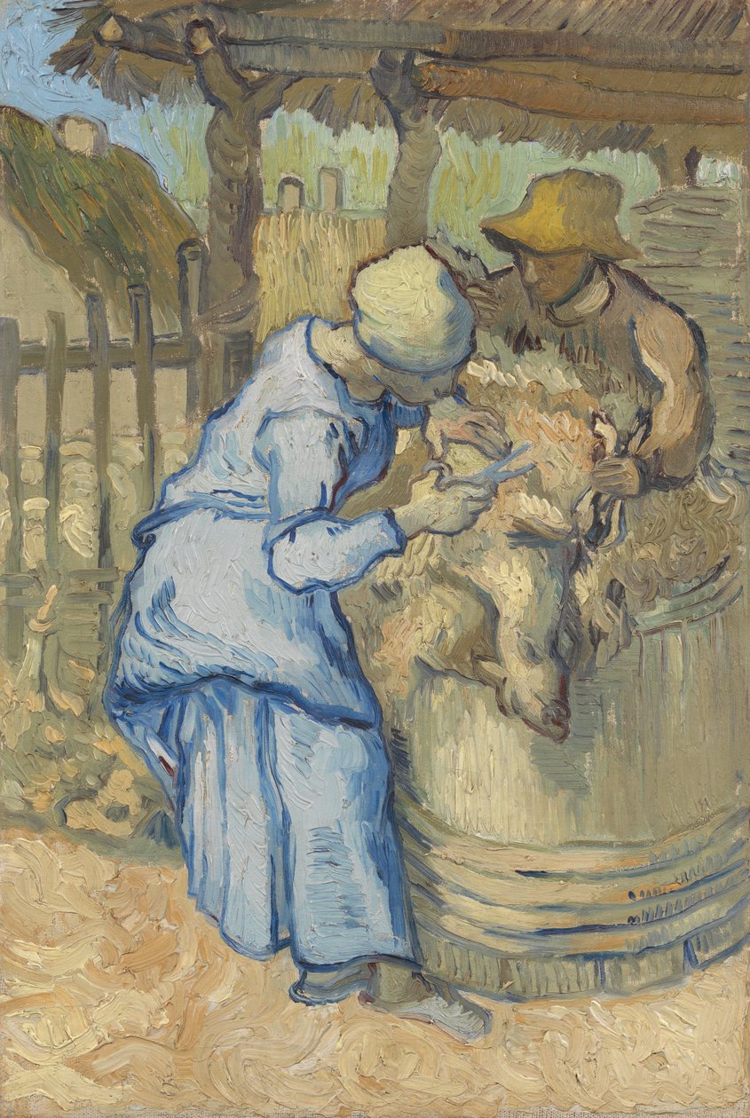 Saueklipperen (etter Millet) av Vincent van Gogh