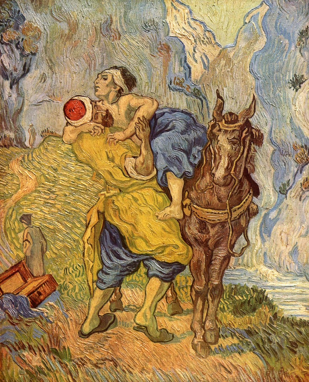 Den barmhjertige samaritanen (etter Delacroix) av Vincent van Gogh