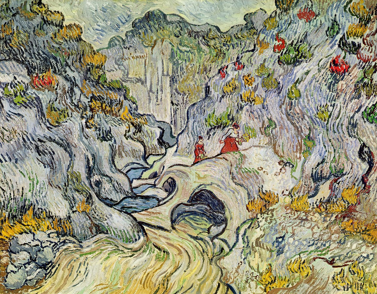 Kløften til Peyroulets, 1889 av Vincent van Gogh