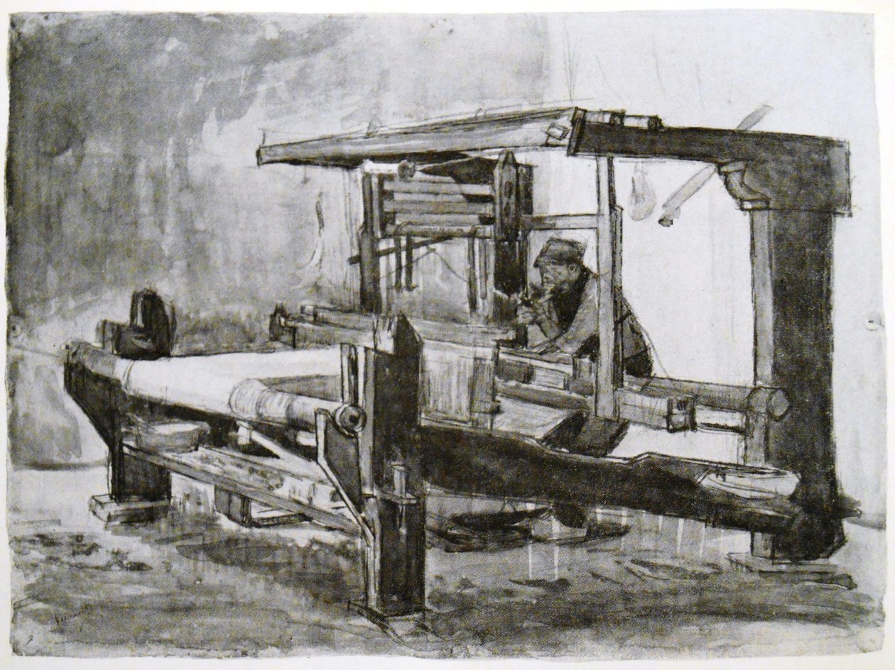 Veveren ved veven av Vincent van Gogh
