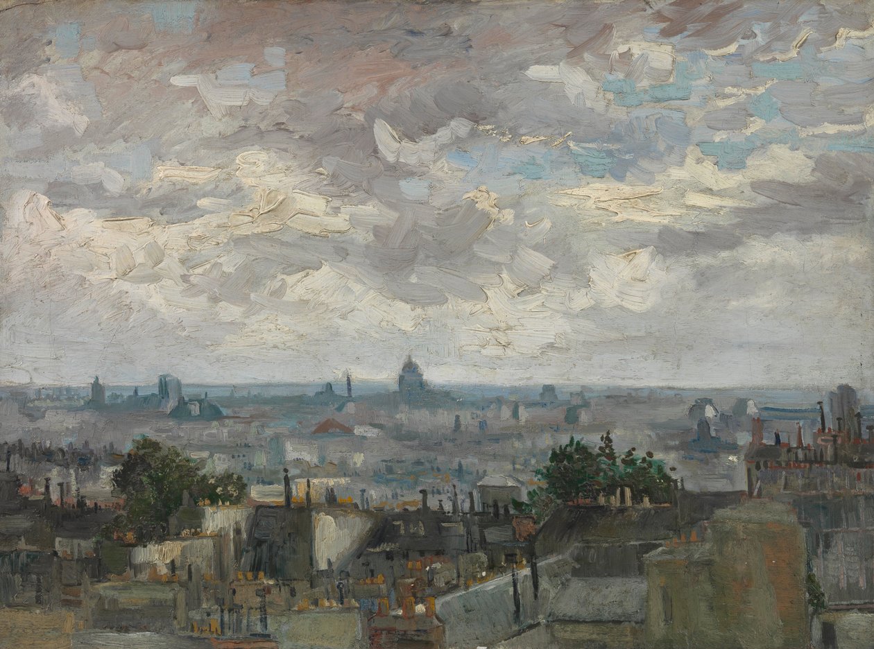 Utsikt over Paris av Vincent van Gogh
