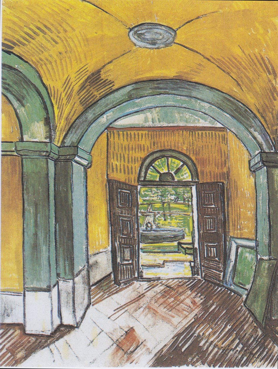 Portico på Saint-Paul sykehus av Vincent van Gogh