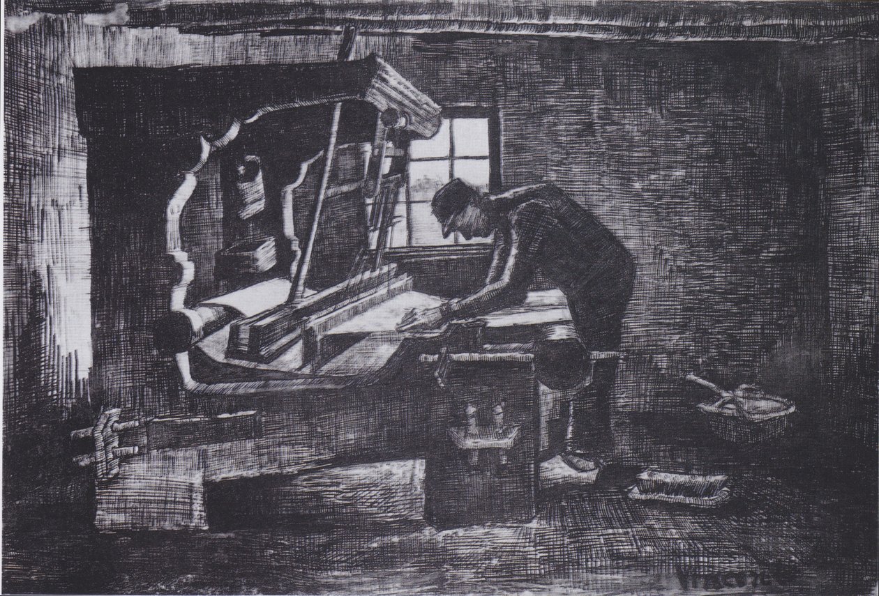 Weber am Webstuhl av Vincent van Gogh