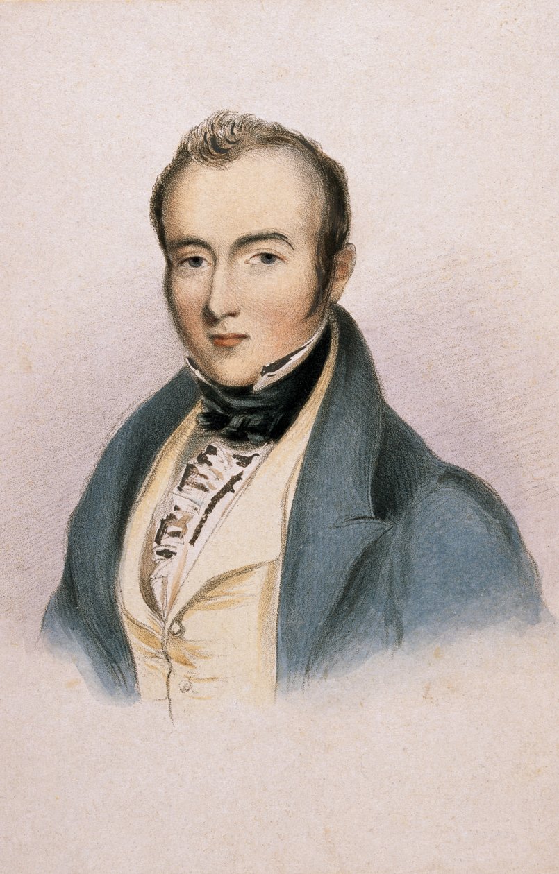The Late Sir W H MacNaughton, Political Service, ca. 1841 (farge litho) av Vincent (after) Eyre