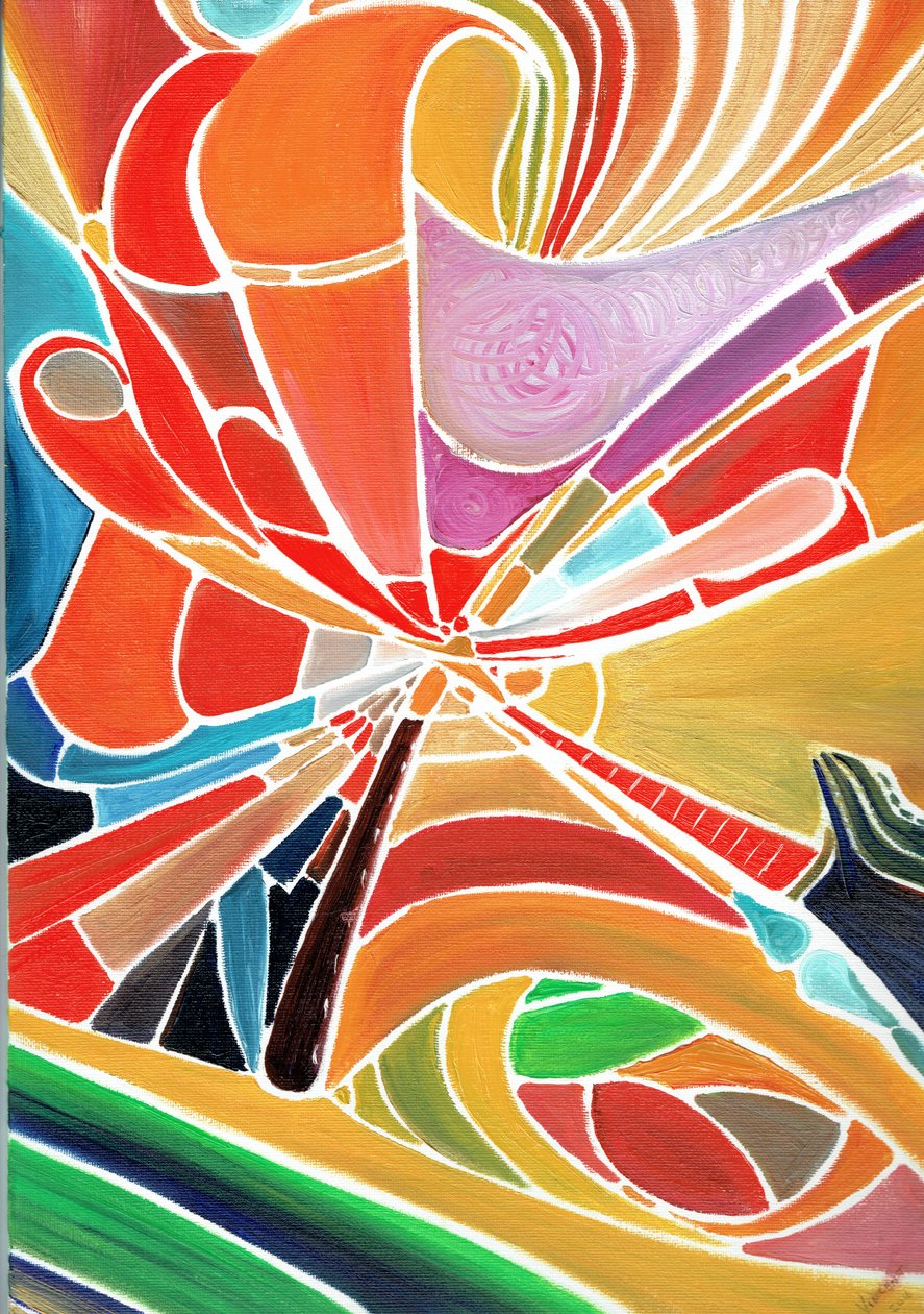Alliduquotalion, 2016, (olje på lerretstavle) av Vincent Alexander Booth