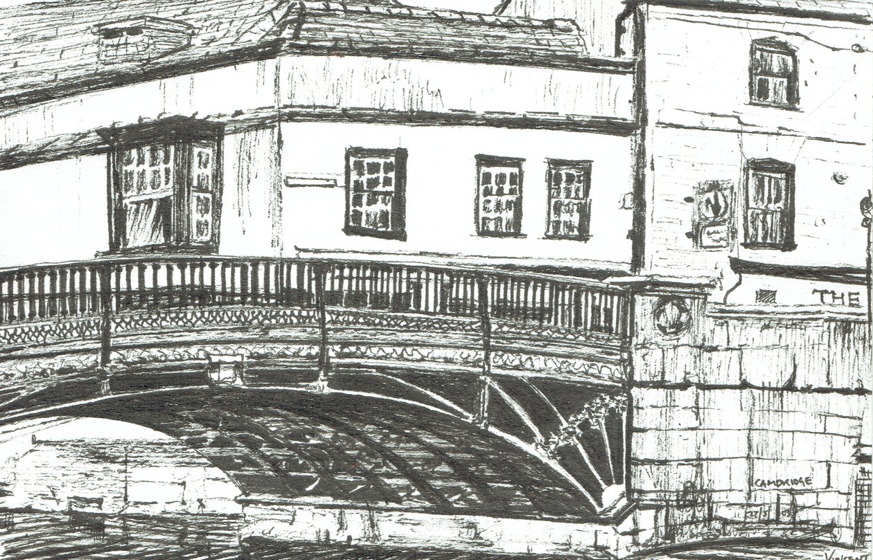 Cambridge, 2008, (blekk på papir) av Vincent Alexander Booth