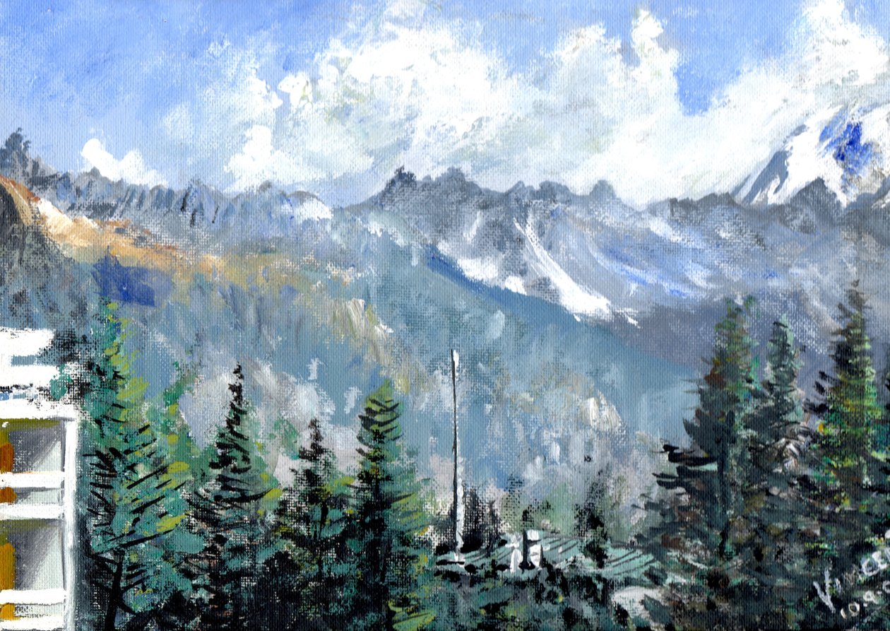 Crans skyline, 2011 av Vincent Alexander Booth