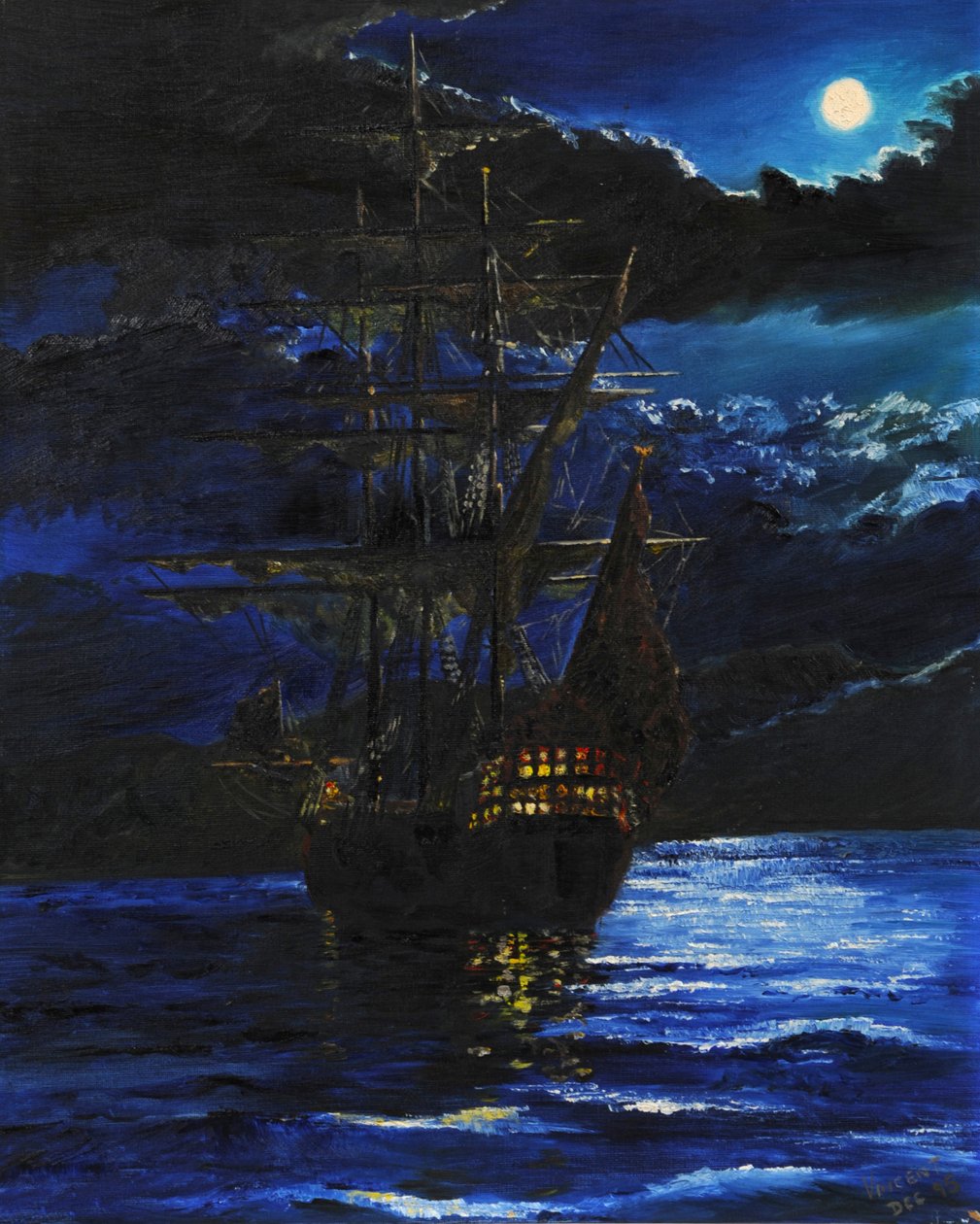 Gallion ved Anker av Vincent Alexander Booth
