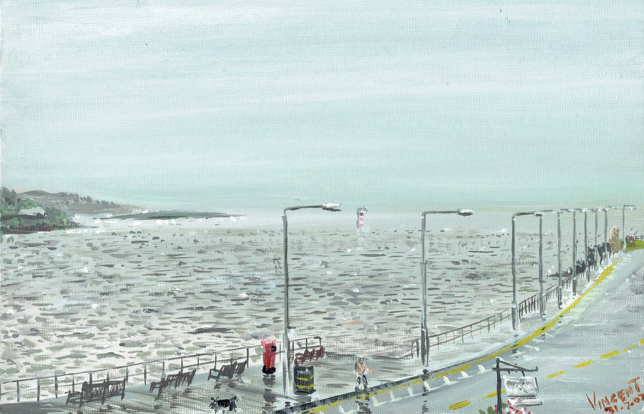 Oban Scotland, 2007, (akryl på lerretstavle) av Vincent Alexander Booth