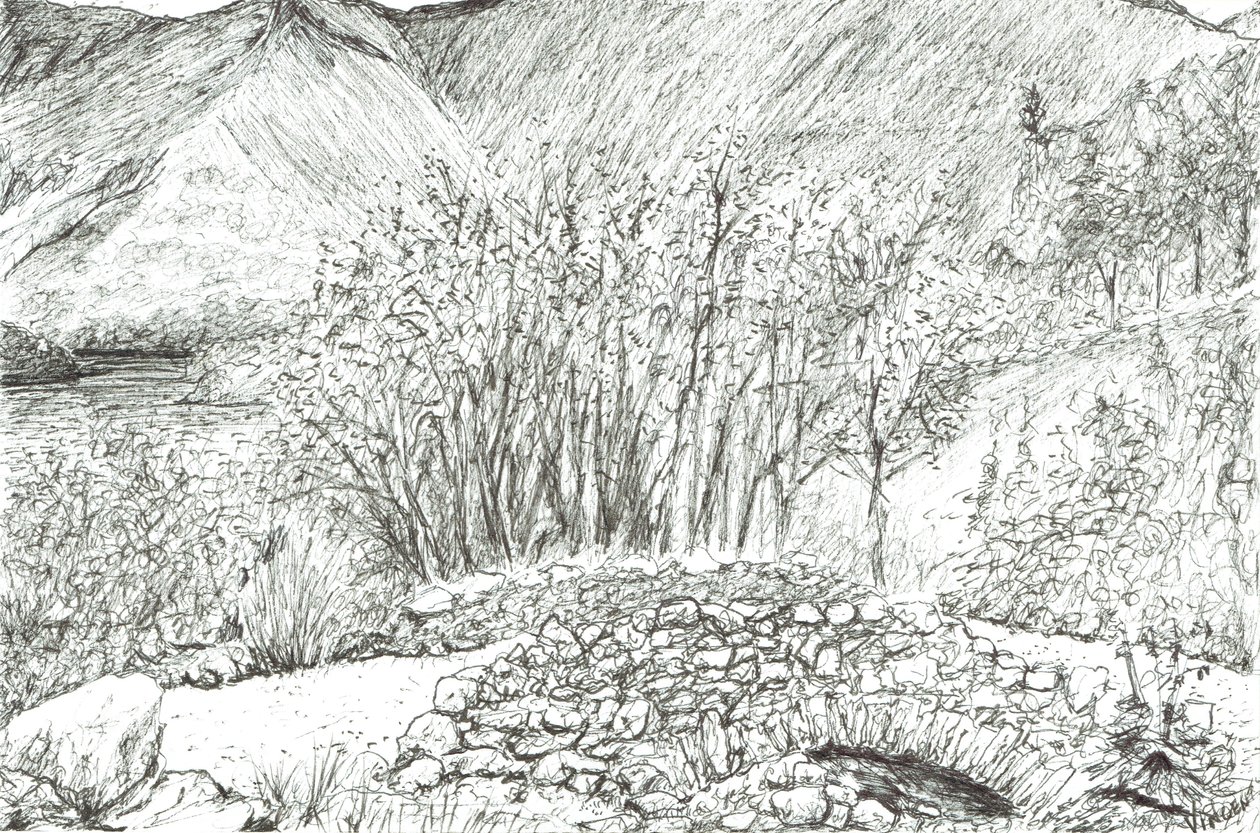 Gammel steinbro i innsjødistriktet, 2005 av Vincent Alexander Booth