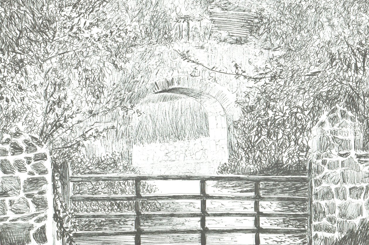 Pathway under archway Isle of Wight, 2012 av Vincent Alexander Booth