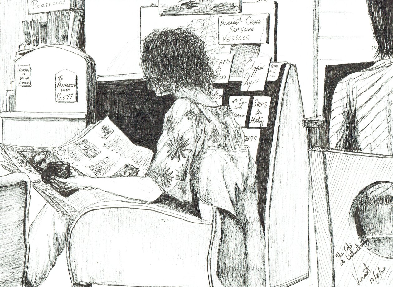 Lesing i Waterstones bokhandel Manchester, 2007 av Vincent Alexander Booth