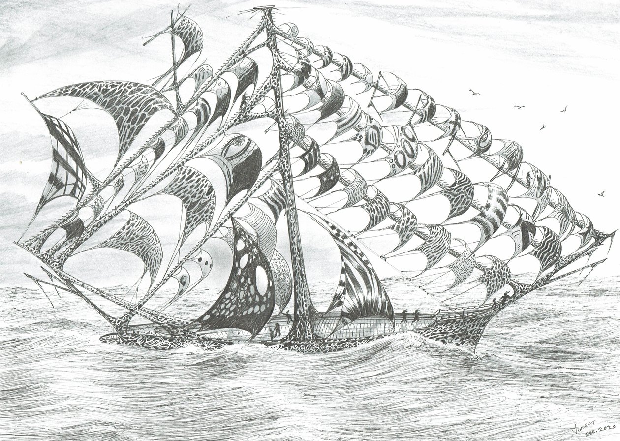 Storm Creators Labrador Sea, 2020 av Vincent Alexander Booth