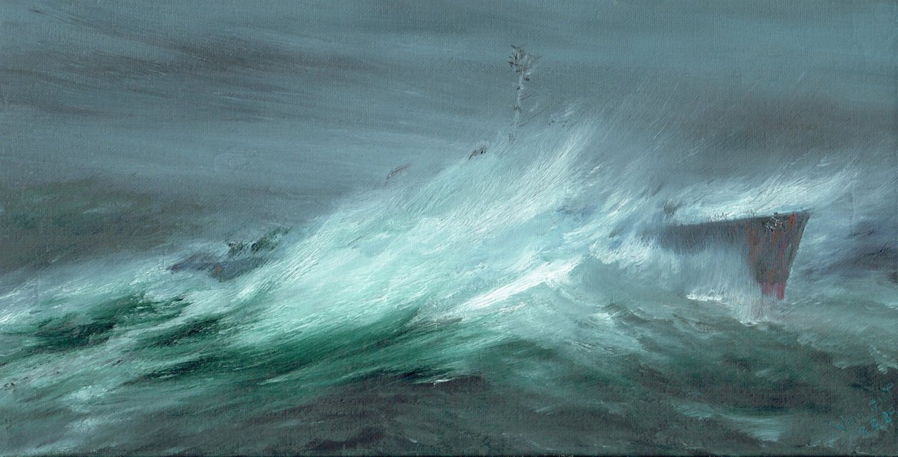 USS Spence tapte i stillehavstyfonen 18. desember 1944, 2019 av Vincent Alexander Booth