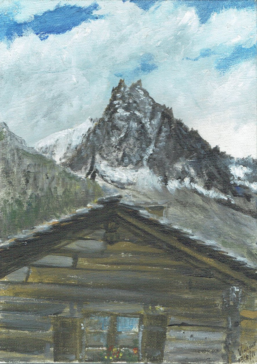 hytte i Zinal Sveits, 2011 av Vincent Alexander Booth